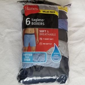 Hanes 6 pack Boxers size LG